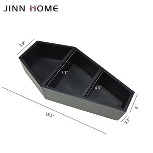 Wooden <strong>Coffin</strong> Shelf Wall Mounted and Desk Stand <strong>Coffin</strong> Shape Decor Storage <strong>Holders</strong>