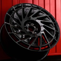 Rines de Aleación Forjada Multirradio Negros Brillantes JDM Personalizados Premium de 17 18 19 20 Pulgadas 5x114.3 5x120 5x130 para Autos Tesla BMW Audi