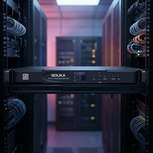 SK-162X 16 AV to RF Modulator Agile Analog CATV 45-870MHz DK DI BG NTSC 1U ชุดแปลงสัญญาณอนาล็อกเป็น RF แบบ Agile สำหรับระบบเคเบิลทีวี 45-870MHz รองรับ DK DI BG NTSC ขนาด 1U สำหรับระบบ Headend ใยแก้วนำแสง - Product Image 3