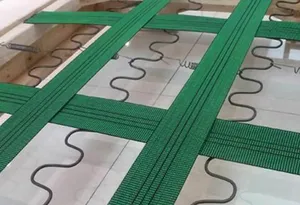 Оптовая продажа прочной эластичной ленты из полипропилена XD Factory, 50 мм, зелено-желтая, высокоэластичная, для мебели и обивки диванов (бинт) - Product Image 2