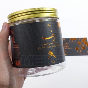 Đồng lá mật ong chai dán biểu tượng tùy chỉnh kết cấu giấy in ấn vàng stamper bằng chứng con dấu nhãn cho mật ong lọ - Product Image 3