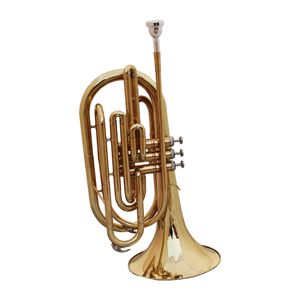Trombón Tenor <span class=keywords><strong>de</strong></span> Latón <span class=keywords><strong>de</strong></span> Triple Válvula TZ-118 con Acabado en Laca Dorada, Tono B Bajo, <span class=keywords><strong>Llave</strong></span> Vertical <span class=keywords><strong>de</strong></span> Viaje <span class=keywords><strong>de</strong></span> Número Largo - Product Image 2