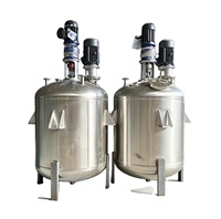 Réservoir Agité en Acier Inoxydable HENGYU 3000L, Cuve de Mélange à Cisaillement Élevé pour Produits Chimiques Industriels et Cosmétiques, Moteur Économe en Énergie