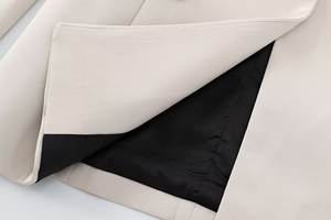 Traje de 2 piezas para mujer, nuevo vestido de oficina a la moda, traje con botones exquisitos, chaqueta <span class=keywords><strong>Retro</strong></span> de manga larga + traje de Pantalón recto de cintura media - Product Image 6