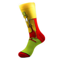 Chaussettes unisexes pour hommes, sportives et professionnelles, à motifs originaux, animaux, personnages de dessins animés, amusantes, anime, antidérapantes
