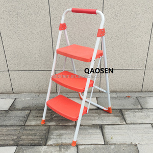 Design moderno Laranja 2/3/4 Passos Household Ladder Stair Resistente Portátil Dobrável Passo Fezes Uso Doméstico Carga Máxima 150Kgs Made Steel - Product Image 6