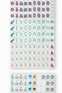 Set di Tessere Mahjong Americane OMM in Acrilico, Personalizzate, Ecologiche, Durevoli, Moderne, Classiche, Colore Arancione Scuro - Product Image 4