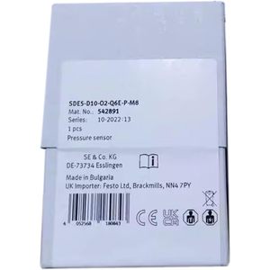 Sensor de Presión SE & Co. KG SDE5-D10-O2-Q6E-P-M8 con Montaje de Rosca M8, Fabricado en Bulgaria - Product Image 1