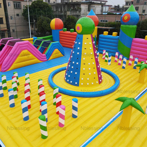 New Blessing PVC Customized Large CE Certified Inflatable Obstacle Course for Adult Competition <b>Trampoline</b> Parks 50-150 Capacity - Product Image 3