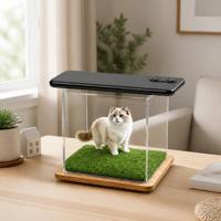 Boîte numérique holographique commémorative pour animaux de compagnie, projection 3D, présentoir en acrylique, pour chats et chiens, condoléances pour la perte d'un animal, fournisseur de services funéraires pour animaux de compagnie