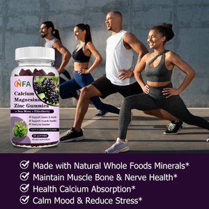 Gomitas de Calcio, Magnesio y Zinc de Marca Privada OEM con Mezcla Patentada que Favorecen la Salud de Huesos y Dientes y la Función Cognitiva - Product Image 5