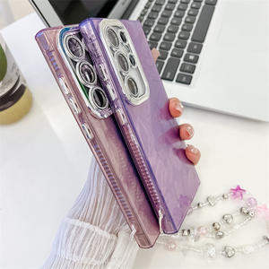 Étui de téléphone <span class=keywords><strong>Samsung</strong></span> S24 Ultra, <span class=keywords><strong>coque</strong></span> exquise effet plume <span class=keywords><strong>avec</strong></span> <span class=keywords><strong>chaîne</strong></span> de suspension anti-perte A16 A36, étui de téléphone en TPU antichoc - Product Image 5