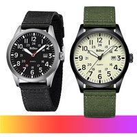 Montres sportives à quartz pour hommes, en alliage, 42 mm, résistantes à l'eau, avec bracelets en nylon, vente en gros pour fabricants de montres de Guangzhou, livraison directe