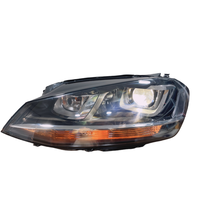 Phare halogène argenté pour Volkswagen Golf 7 Mk7 2013-2017 12V 6000K, pièces de rechange pour phare avant de voiture