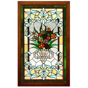 Vidrio Tiffany Rectangular Hecho a Mano al por Mayor con Cadena, Vidrio Artístico Teñido para Puerta, Pared y Ventana, Doble Acristalamiento - Product Image 3