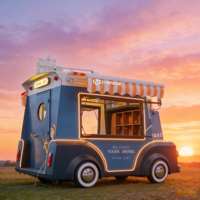 Camion de restauration mobile pour smoothies et jus frais, remorque de restauration pour boissons saines, idéal pour centre de fitness, parc, vente de rue, respectueux de l'environnement