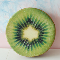 Bantal sofa buah lucu 3D kreatif, bantal lempar simulasi mewah semangka Kiwi bantal kursi mainan cangkang Dekorasi Rumah