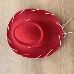 Chapeau de <span class=keywords><strong>cowboy</strong></span> vintage personnalisé à large bord en feutre pour Halloween, cosplay et événements sur le thème western - Product Image 2