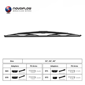 NOVOFLOW 32 "36" <span class=keywords><strong>40</strong></span> "Offre Spéciale OE3397018199 Balai d'essuie-glace de camion et de bus pour bus <span class=keywords><strong>VOLVO</strong></span> Lame d'essuie-glace de support - Product Image 6