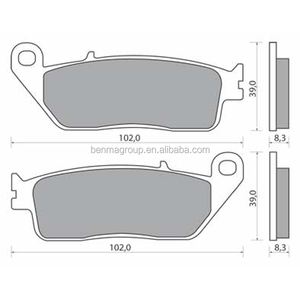 ผ้าเบรกหน้า-หลังแบบซินเทอร์สำหรับรถมอเตอร์ไซค์ HF FA196 <span class=keywords><strong>X</strong></span>-MAX 125 MT-01 <span class=keywords><strong>CBR</strong></span> 500 Forza NSS 125 SH 125i SH 150i ABS - Product Image 3