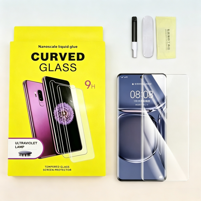 HD UV Tempered Glass Screen Protector for 1+11 1+11 R 1+12 1+12 R 1+Ace3 1+13 1+13R Curved Phones with Retail Packaging