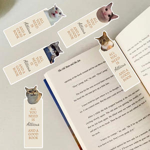 15cm 30PCs <span class=keywords><strong>Meme</strong></span> divertido y palabras motivacionales Marcapáginas Perro encantador y gato lindo Marcapáginas Material de papel - Product Image 4