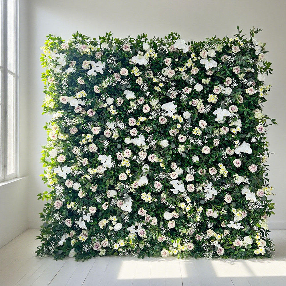 5D roses+baby breath+Orchid+leaf