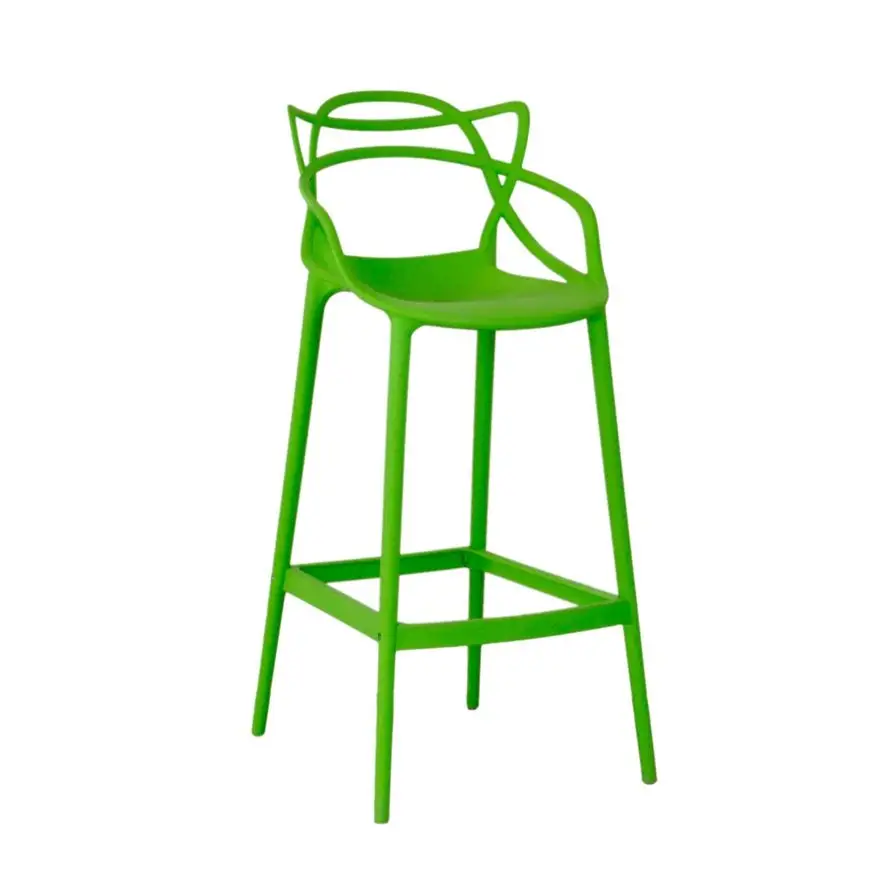 Vendita calda colorata a buon mercato PP home bar pranzo sedia di plastica per il ristorante