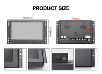 Nouvel écran LED IPS de 7 pouces pour Raspberry Pi, haut-parleur intégré, 120% SRGB, multi-interface pour une utilisation sur ordinateur de bureau, design industriel à cadre ouvert