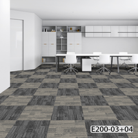 Carreaux de tapis de bureau commerciaux modernes et écologiques en polypropylène non tissé avec motif carré pour salon cuisine hôtel