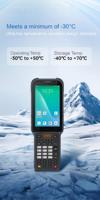 PDA portable spécial chaîne du froid, étanche, WIFI, NFC, industriel, professionnel, Android 14, collecteur de données PDA