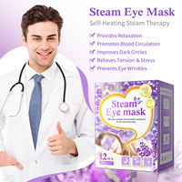 Masques oculaires chauffants jetables à marque privée pour spa et sommeil, à effet vapeur, vente en gros