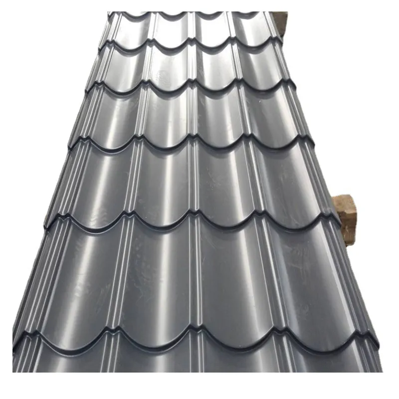 Tôle d'acier ondulée de couleur galvanisée en Chine populaire en gros toit en fer galvanisé avec fabricant professionnel