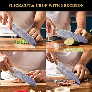 <span class=keywords><strong>Couteau</strong></span> de cuisine professionnel en acier inoxydable Santoko Chef Abattoirboucherie Viande Aiguiseur <span class=keywords><strong>Couteau</strong></span> pour la coupe de viande - Product Image 5