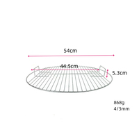 Grille de barbecue robuste en acier inoxydable de 21,3 pouces pour foyer au gaz, avec poignées