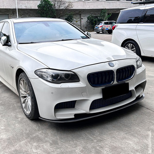 Amp-Z Front Bumper Lip <b>Splitter</b> Carbon Fiber Texture Matte Finish For BMW 5 Series F10 F11 M5 2011-2017 Tuning Style - Product Image 3