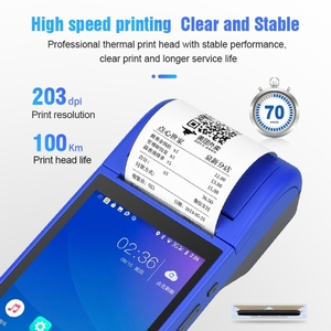 POS-6000 4G Phiên Bản 1GB + 8GB 58Mm PDA Cầm Tay 5.5 Inch Mã QR Android Thông Minh POS Teminal Máy Quét Máy In - Product Image 2
