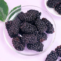 Mora Orgánica Entera de Sabor Dulce, Procesada 100% Naturalmente, Mora Orgánica Premium, Arándanos Deshidratados Orgánicos
