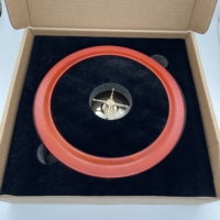 Vente en gros de qualité Nouveau design Roulette russe 11 pouces rouge en bois massif durable pour les jeux de bar