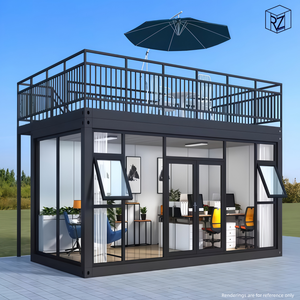 Maison conteneur modulaire préfabriquée de 20 pieds, bureau moderne, dortoir, mini-maison portable <span class=keywords><strong>RAYZEN</strong></span> - Product Image 2