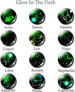 <span class=keywords><strong>Zodiac</strong></span> 12 Scorpion Lueur dans le porte-clés Galaxy en métal verre foncé - Product Image 6