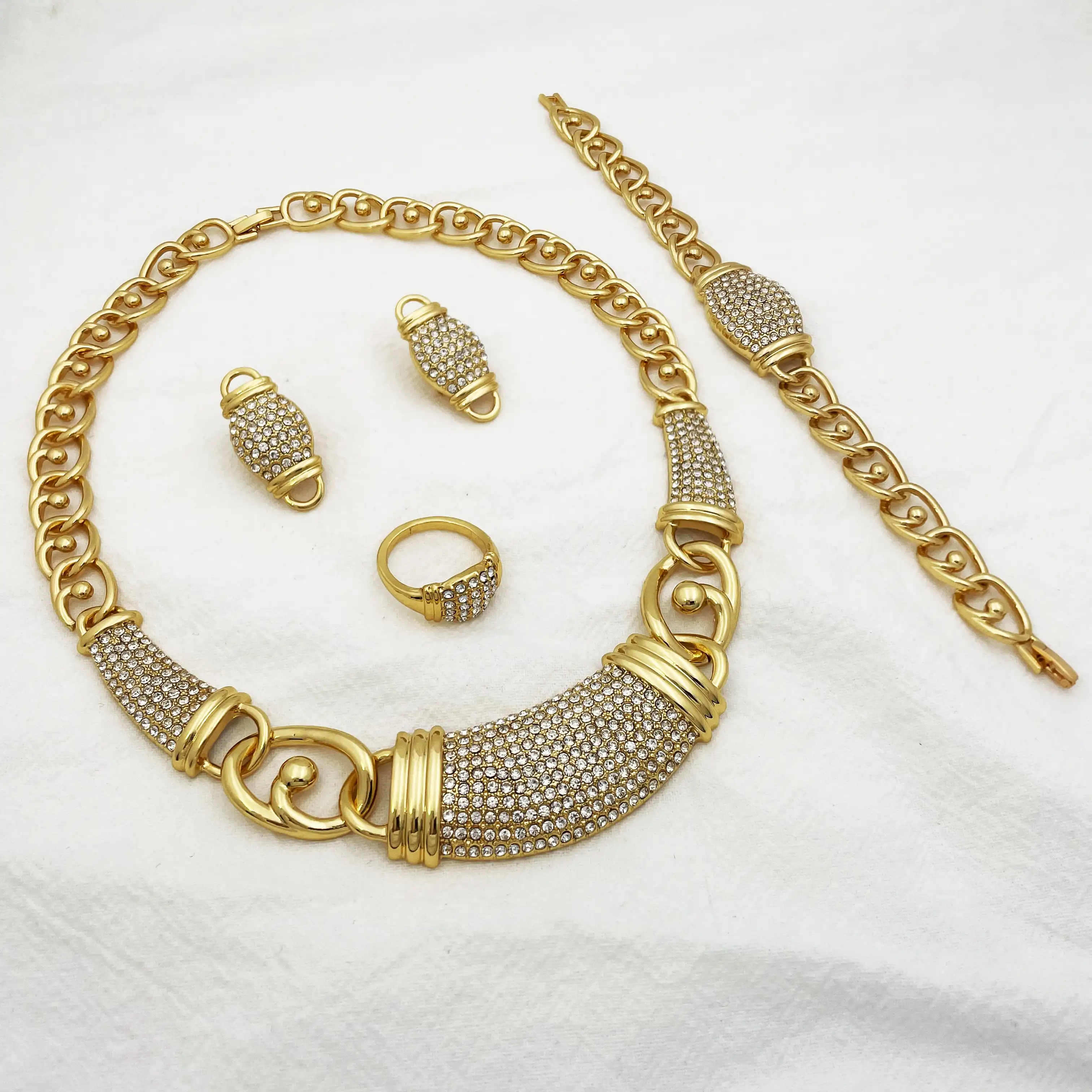 Conjunto de joias africanas fofas, 18k, design criativo, conjunto de jóias para casamento, delicado, alta qualidade