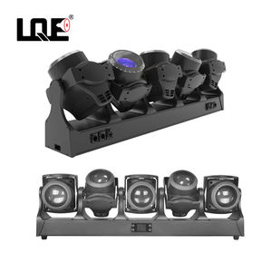 Barra de Luces LED Móviles TB5 <span class=keywords><strong>Tornado</strong></span> de 5 Cabezas con Control DMX512 IP65, Efectos de Halo Circular, Anillo, Tira, Barra, Cabeza Giratoria Oscilante para DJ - Product Image 4