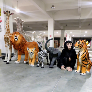 Grandi Animali di Peluche per Feste: Giraffa, Scimmia, <span class=keywords><strong>Tigre</strong></span>, Leone, Zebra/ Statue Ornamentali da Giardino - Product Image 1