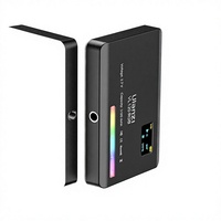 Ulanzi VL120 Lumière Vidéo RVB sur Caméra 3100mAh 2500-9000K Panneau LED d'Éclairage d'Appoint (CRI95 Adaptateur Griffe Porte-Accessoire Diffuseur Souple) 360