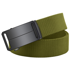 Cinturón de lona informal para hombre con hebilla automática de alta elasticidad-Material de aleación de nailon táctico juvenil - Product Image 5