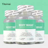 OEM Body Magic 30 capsules végétaliennes pour la digestion, la santé intestinale, la peau, compléments alimentaires à base de plantes, capsules de chlorophylle
