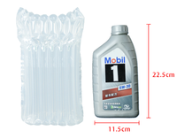Emballage gonflable pour l'huile moteur, matériel d'emballage logistique, emballage protecteur, manchon pour bouteille