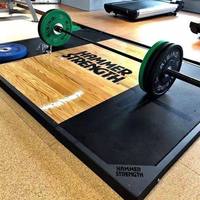 Plataforma de Madera Resistente de Grado Comercial para Peso Muerto, Ecológica, Antideslizante, para Entrenamiento de Levantamiento de Pesas, con Reducción de Ruido