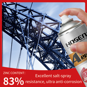 Peinture en aérosol HOSEN 83% zinc, galvanisée, antirouille, finition métallique, protection des bâtiments, 450 ml - Product Image 4